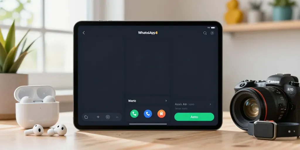 WhatsApp Aero app displayed on smartphone, showcasing vibrant interface features and customization.